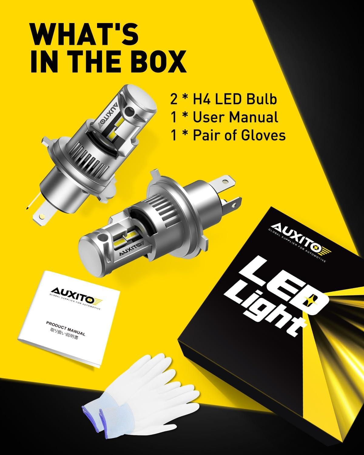 imageAUXITO 9005HB3 LED Bulb 1000 Brighter 3 Min Quick Install 20 Years Lifespan No Flicker 99 CompatibilityH49003
