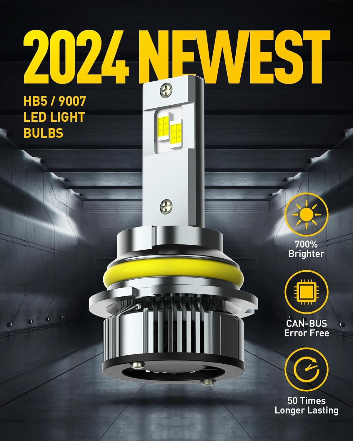 imageAUXITO H11 Light Bulb 900 Brightness 6500K H8 H9 Bulbs 11 Mini Size PlugNPlay IP68 Waterproof Pack of 29007