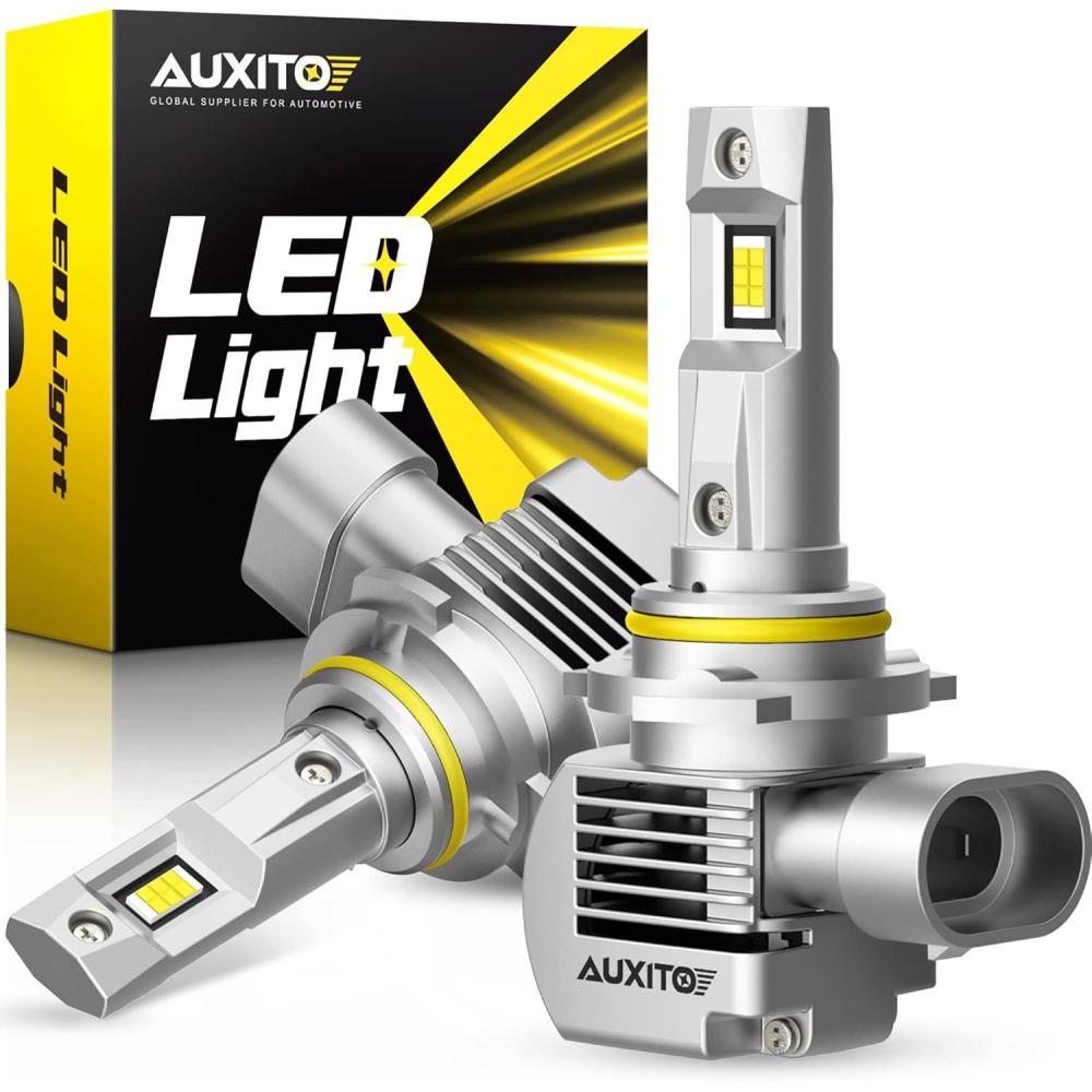 imageAUXITO 9005HB3 LED Bulb 1000 Brighter 3 Min Quick Install 20 Years Lifespan No Flicker 99 Compatibility9006HB4