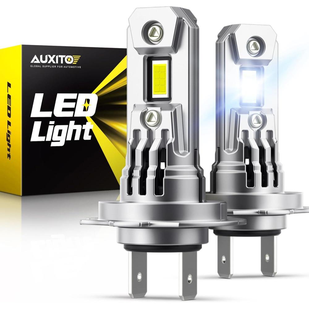 imageAUXITO 9005HB3 ampamp 9006HB4 Light Bulbs Combo 6500K Cool White Fog Lights Cooling Fan Nonpolarity Pack of 4H7