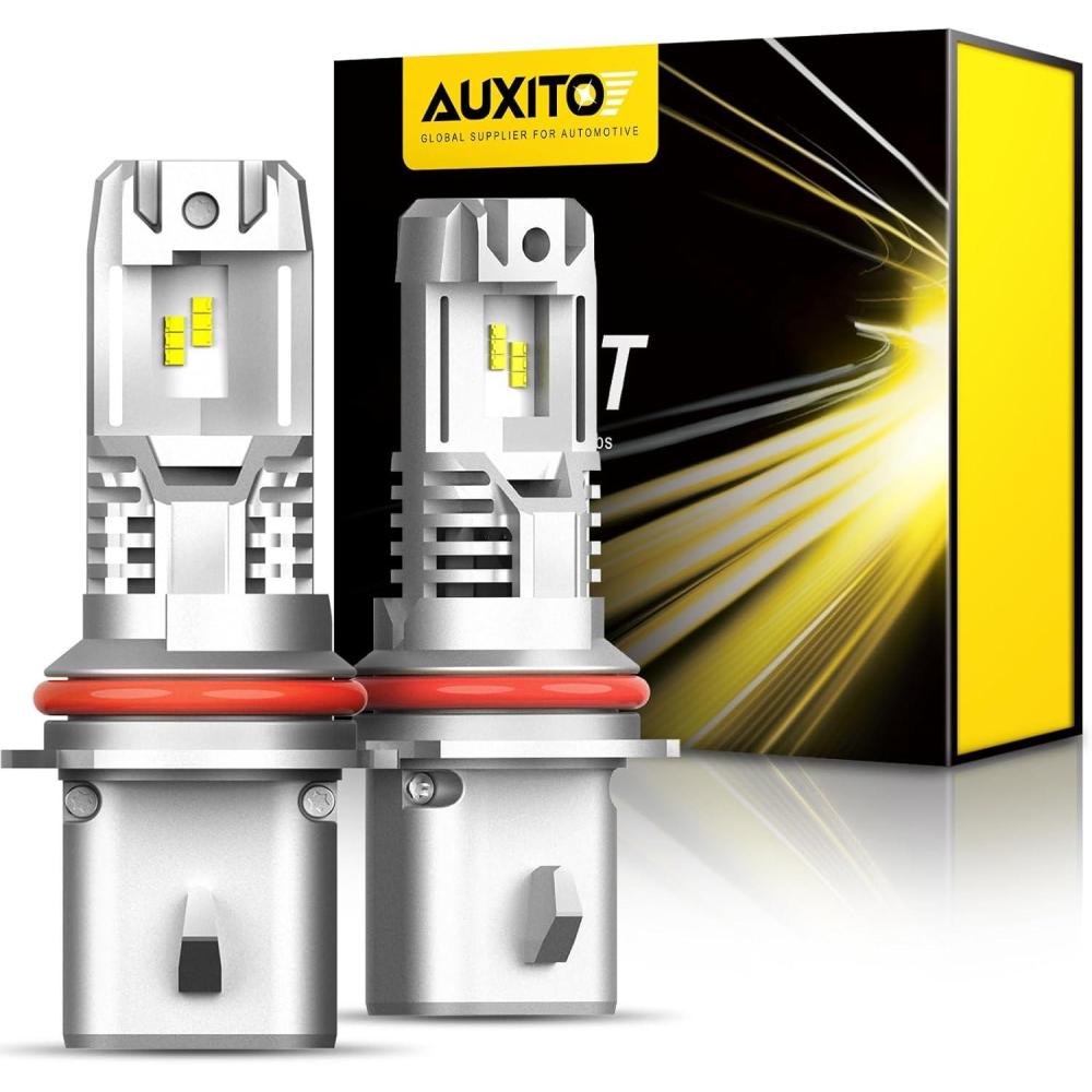 imageAUXITO H13 9008 Fog Bulb 6500K White30000LM Brightness Canbus Ready Wireless Plug and Play Pack of 29004HB1