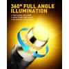 imageAUXITO 1156 LED Bulbs Amber Yellow 400 Super Bright 7506 BA15S P21W LED Bulb with Projector for Front Rear LED Turn Signal Bulb DRL Marker Blinker Parking Lights Pack of 2Amber Yellow
