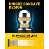 imageAUXITO 1156 LED Bulbs Amber Yellow 400 Super Bright 7506 BA15S P21W LED Bulb with Projector for Front Rear LED Turn Signal Bulb DRL Marker Blinker Parking Lights Pack of 2Amber Yellow