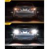 imageAUXITO 1156 LED Bulbs Amber Yellow 400 Super Bright 7506 BA15S P21W LED Bulb with Projector for Front Rear LED Turn Signal Bulb DRL Marker Blinker Parking Lights Pack of 2White