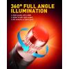 imageAUXITO 1156 LED Bulbs Amber Yellow 400 Super Bright 7506 BA15S P21W LED Bulb with Projector for Front Rear LED Turn Signal Bulb DRL Marker Blinker Parking Lights Pack of 2Brilliant Red