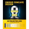 imageAUXITO 1156 LED Bulbs Amber Yellow 400 Super Bright 7506 BA15S P21W LED Bulb with Projector for Front Rear LED Turn Signal Bulb DRL Marker Blinker Parking Lights Pack of 2White