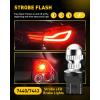 imageAUXITO 1157 LED Bulb White 400 Super Bright 2057 2357 7528 BAY15D LED Light Bulbs for Backup Reverse Signal Blinker Tail Parking DRL Brake Lights 6000K WhiteStrobe Flashing Red