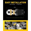 imageAUXITO 1157 LED Bulb White 400 Super Bright 2057 2357 7528 BAY15D LED Light Bulbs for Backup Reverse Signal Blinker Tail Parking DRL Brake Lights 6000K WhiteAmber Yellow