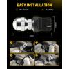 imageAUXITO 1157 LED Bulb White 400 Super Bright 2057 2357 7528 BAY15D LED Light Bulbs for Backup Reverse Signal Blinker Tail Parking DRL Brake Lights 6000K WhiteStrobe Flashing Red