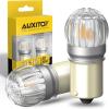 imageAUXITO 1157 LED Bulbs Red Brake Light 400 Brighter 2057 2357 7528 BAY15D LED Light for Tail Lights Brake Stop Signal Light Side Marker Parking Light Pack of 2Amber Yellow