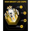 imageAUXITO 1157 LED Bulbs Red Brake Light 400 Brighter 2057 2357 7528 BAY15D LED Light for Tail Lights Brake Stop Signal Light Side Marker Parking Light Pack of 2Amber Yellow