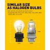 imageAUXITO 1157 LED Bulbs Red Brake Light 400 Brighter 2057 2357 7528 BAY15D LED Light for Tail Lights Brake Stop Signal Light Side Marker Parking Light Pack of 2Amber Yellow