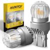 imageAUXITO 1157 LED Bulbs Red Brake Light 400 Brighter 2057 2357 7528 BAY15D LED Light for Tail Lights Brake Stop Signal Light Side Marker Parking Light Pack of 2Amber Yellow