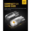 imageAUXITO 194 LED Bulbs White Super Bright 11 Size License Plate Light 168 2825 W5W T10 Error Free Car Bulbs for Dome Map Door Courtesy Side Marker Cornering Trunk Light Pack of 2Amber Yellow