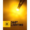 imageAUXITO 194 LED Bulbs White Super Bright 11 Size License Plate Light 168 2825 W5W T10 Error Free Car Bulbs for Dome Map Door Courtesy Side Marker Cornering Trunk Light Pack of 2Amber Yellow