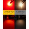 imageAUXITO 194 LED Bulbs White Super Bright 11 Size License Plate Light 168 2825 W5W T10 Error Free Car Bulbs for Dome Map Door Courtesy Side Marker Cornering Trunk Light Pack of 2Red