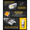 imageAUXITO 194 LED Bulbs White Super Bright 11 Size License Plate Light 168 2825 W5W T10 Error Free Car Bulbs for Dome Map Door Courtesy Side Marker Cornering Trunk Light Pack of 2Amber Yellow