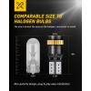 imageAUXITO 194 LED Bulbs for License Plate Light 168 175 2825 W5W T10 24SMD 3014 Chipsets 6000K White for Car Dome Door Map Dash Courtesy Cargo License Plate Lights Pack of 2Amber Yellow
