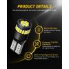 imageAUXITO 194 LED Bulbs for License Plate Light 168 175 2825 W5W T10 24SMD 3014 Chipsets 6000K White for Car Dome Door Map Dash Courtesy Cargo License Plate Lights Pack of 2Xenon White