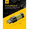 imageAUXITO 194 LED Light Bulb 6000K White 168 2825 W5W T10 Wedge 24SMD 3014 Chipsets LED Replacement Light Kit Error Free for Car Interior Dome Map Door License Courtesy Dash Lights Pack of 10White