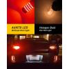 imageAUXITO 194 LED Light Bulb 6000K White 168 2825 W5W T10 Wedge 24SMD 3014 Chipsets LED Replacement Light Kit Error Free for Car Interior Dome Map Door License Courtesy Dash Lights Pack of 10Red