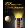 imageAUXITO 194 LED Light Bulb 6000K White 168 2825 W5W T10 Wedge 24SMD 3014 Chipsets LED Replacement Light Kit Error Free for Car Interior Dome Map Door License Courtesy Dash Lights Pack of 10Amber Yellow