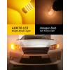imageAUXITO 194 LED Light Bulb 6000K White 168 2825 W5W T10 Wedge 24SMD 3014 Chipsets LED Replacement Light Kit Error Free for Car Interior Dome Map Door License Courtesy Dash Lights Pack of 10Amber Yellow