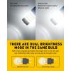 imageAUXITO 194 LED Light Bulb 6000K White 168 2825 W5W T10 Wedge 24SMD 3014 Chipsets LED Replacement Light Kit Error Free for Car Interior Dome Map Door License Courtesy Dash Lights Pack of 10White