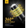 imageAUXITO 194 LED Light Bulb 6000K White 168 2825 W5W T10 Wedge 24SMD 3014 Chipsets LED Replacement Light Kit Error Free for Car Interior Dome Map Door License Courtesy Dash Lights Pack of 10White
