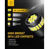 imageAUXITO 194 LED Light Bulb 6000K White 168 2825 W5W T10 Wedge 24SMD 3014 Chipsets LED Replacement Light Kit Error Free for Car Interior Dome Map Door License Courtesy Dash Lights Pack of 10White