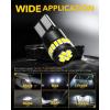 imageAUXITO 194 LED Light Bulb 6000K White 168 2825 W5W T10 Wedge 24SMD 3014 Chipsets LED Replacement Light Kit Error Free for Car Interior Dome Map Door License Courtesy Dash Lights Pack of 10White