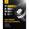 imageAUXITO 194 LED Light Bulb 6000K White 168 2825 W5W T10 Wedge 24SMD 3014 Chipsets LED Replacement Light Kit Error Free for Car Interior Dome Map Door License Courtesy Dash Lights Pack of 10Red
