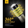 imageAUXITO 194 LED Light Bulb 6000K White 168 2825 W5W T10 Wedge 24SMD 3014 Chipsets LED Replacement Light Kit Error Free for Car Interior Dome Map Door License Courtesy Dash Lights Pack of 10White