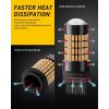 imageAUXITO 194 LED Light Bulb 6000K White 168 2825 W5W T10 Wedge 24SMD 3014 Chipsets LED Replacement Light Kit Error Free for Car Interior Dome Map Door License Courtesy Dash Lights Pack of 10Amber Yellow