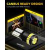 imageAUXITO 194 LED Light Bulb 6000K White 168 2825 W5W T10 Wedge 24SMD 3014 Chipsets LED Replacement Light Kit Error Free for Car Interior Dome Map Door License Courtesy Dash Lights Pack of 10White
