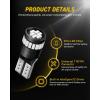 imageAUXITO 194 LED Light Bulb 6000K White 168 2825 W5W T10 Wedge 24SMD 3014 Chipsets LED Replacement Light Kit Error Free for Car Interior Dome Map Door License Courtesy Dash Lights Pack of 10Blue