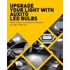 imageAUXITO 194 LED Light Bulb Blue 168 2825 W5W T10 Wedge 14SMD LED Replacement Bulbs for Car Dome Map Door License Plate Lights Dash Instrument Bulbs Pack of 10White