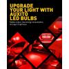 imageAUXITO 194 LED Light Bulb Blue 168 2825 W5W T10 Wedge 14SMD LED Replacement Bulbs for Car Dome Map Door License Plate Lights Dash Instrument Bulbs Pack of 10Red