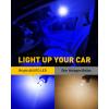 imageAUXITO 194 LED Light Bulb Blue 168 2825 W5W T10 Wedge 14SMD LED Replacement Bulbs for Car Dome Map Door License Plate Lights Dash Instrument Bulbs Pack of 10Blue