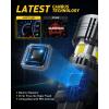 imageAUXITO 2025 Latest CANBUS 7440 7443 LED Bulbs Amber Yellow with Builtin Resistor Anti Hyper Flash 7440NA 7441 7444 7444NA W21W WY21W Error Free LED Front Rear Turn Signal Lights Pack of 2White