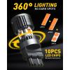 imageAUXITO 2025 Latest CANBUS 7440 7443 LED Bulbs Amber Yellow with Builtin Resistor Anti Hyper Flash 7440NA 7441 7444 7444NA W21W WY21W Error Free LED Front Rear Turn Signal Lights Pack of 2Amber Yellow
