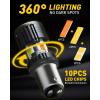 imageAUXITO 2025 Latest CANBUS 7440 7443 LED Bulbs Amber Yellow with Builtin Resistor Anti Hyper Flash 7440NA 7441 7444 7444NA W21W WY21W Error Free LED Front Rear Turn Signal Lights Pack of 2AmberWhite