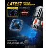 imageAUXITO 2025 Latest CANBUS 7440 7443 LED Bulbs Amber Yellow with Builtin Resistor Anti Hyper Flash 7440NA 7441 7444 7444NA W21W WY21W Error Free LED Front Rear Turn Signal Lights Pack of 2Red