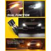 imageAUXITO 2025 Latest CANBUS 7440 7443 LED Bulbs Amber Yellow with Builtin Resistor Anti Hyper Flash 7440NA 7441 7444 7444NA W21W WY21W Error Free LED Front Rear Turn Signal Lights Pack of 2AmberWhite