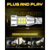 imageAUXITO 2025 Latest CANBUS 7440 7443 LED Bulbs Amber Yellow with Builtin Resistor Anti Hyper Flash 7440NA 7441 7444 7444NA W21W WY21W Error Free LED Front Rear Turn Signal Lights Pack of 2White