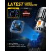 imageAUXITO 2025 Latest CANBUS 7440 7443 LED Bulbs Amber Yellow with Builtin Resistor Anti Hyper Flash 7440NA 7441 7444 7444NA W21W WY21W Error Free LED Front Rear Turn Signal Lights Pack of 2Amber Yellow