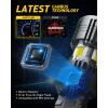 imageAUXITO 2025 Latest CANBUS 7440 7443 LED Bulbs Amber Yellow with Builtin Resistor Anti Hyper Flash 7440NA 7441 7444 7444NA W21W WY21W Error Free LED Front Rear Turn Signal Lights Pack of 2White