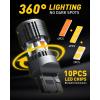 imageAUXITO 2025 Latest CANBUS 7440 7443 LED Bulbs Amber Yellow with Builtin Resistor Anti Hyper Flash 7440NA 7441 7444 7444NA W21W WY21W Error Free LED Front Rear Turn Signal Lights Pack of 2AmberWhite