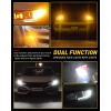 imageAUXITO 2025 Latest CANBUS 7440 7443 LED Bulbs Amber Yellow with Builtin Resistor Anti Hyper Flash 7440NA 7441 7444 7444NA W21W WY21W Error Free LED Front Rear Turn Signal Lights Pack of 2AmberWhite