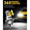 imageAUXITO 9003 LED Bulb H4 Bulbs 44000LM Brighter UltraBright Plug N Play Long Lifespan No Flicker 99 Compatibility 2PCS9003H4